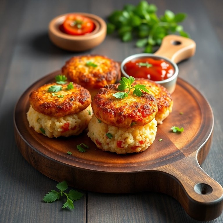 Tortas de Arroz y Tomate Crujientes