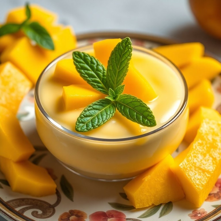 Pudim de Manga com Gelatina