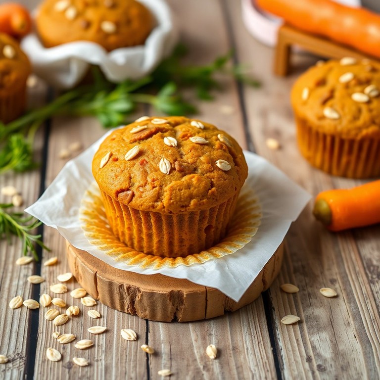 Bolinho de Cenoura e Aveia
