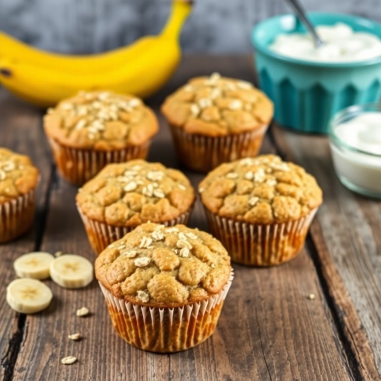 Muffins Avoine-Banane Moelleux
