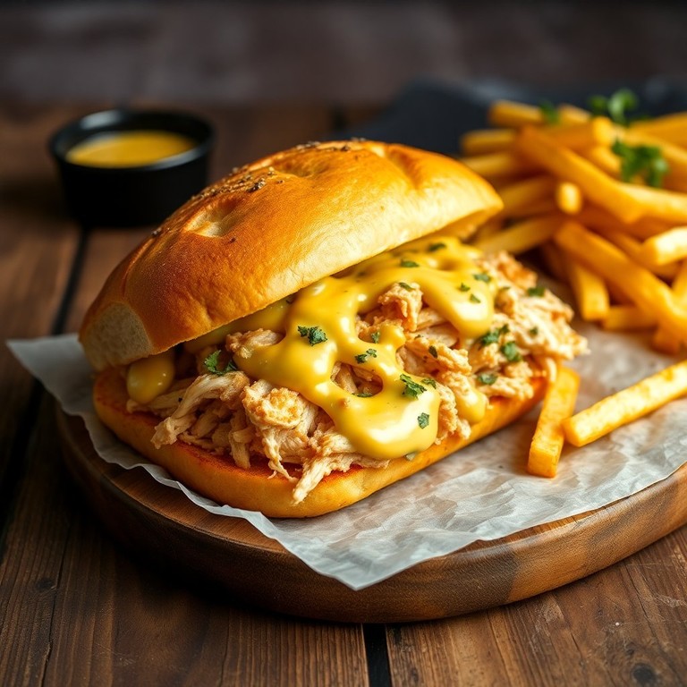 Pão na Chapa com Frango e Molho Especial