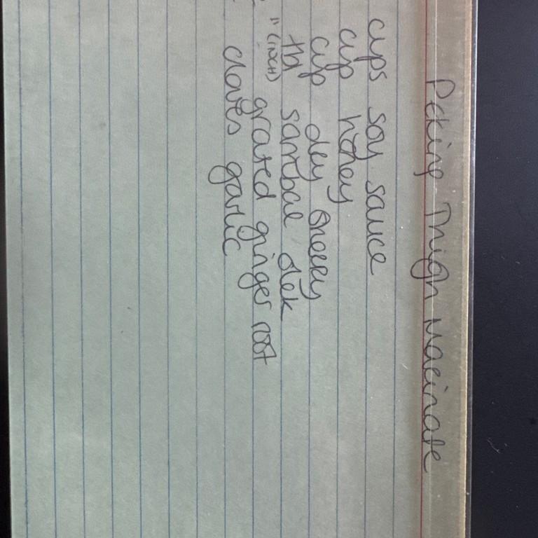 Peking Wing Marinade