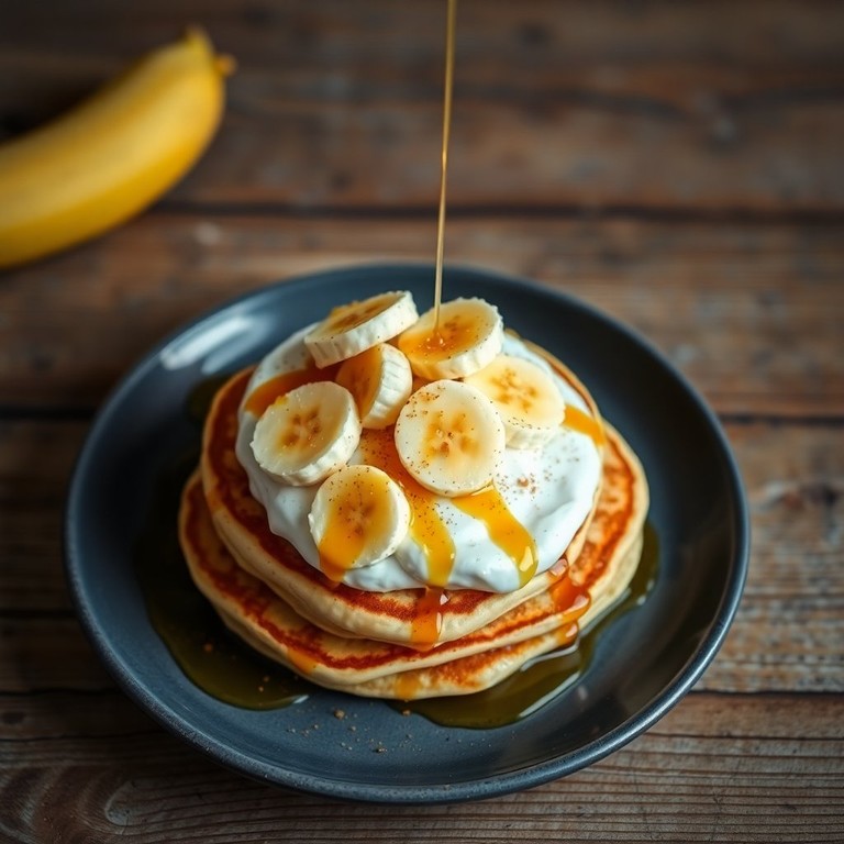 Tortitas de Plátano y Crema