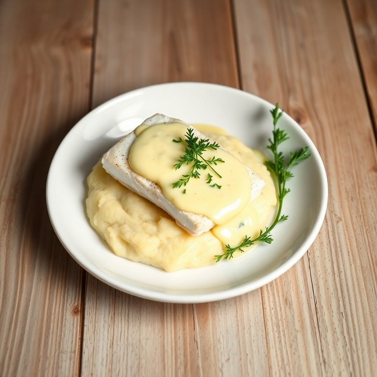 Poisson en Beurre Blanc sur Lit de Purée
