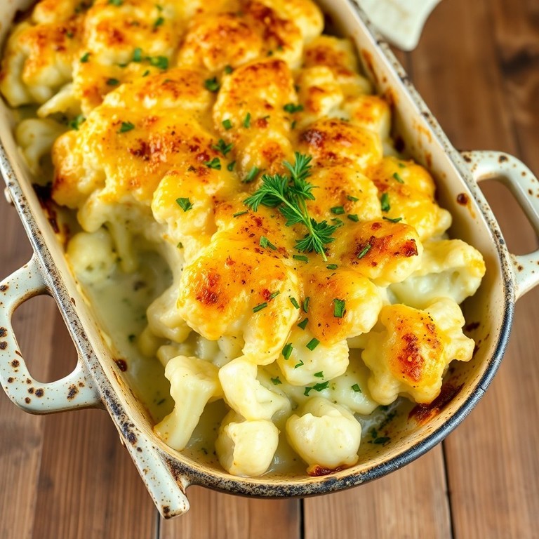 Gratin de Chou-Fleur au Fromage de Chèvre Crémeux