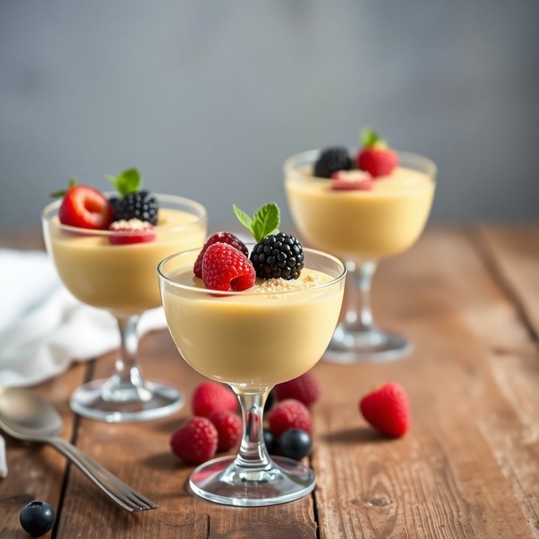 Creamy Custard Delight with a Touch of Vanilla