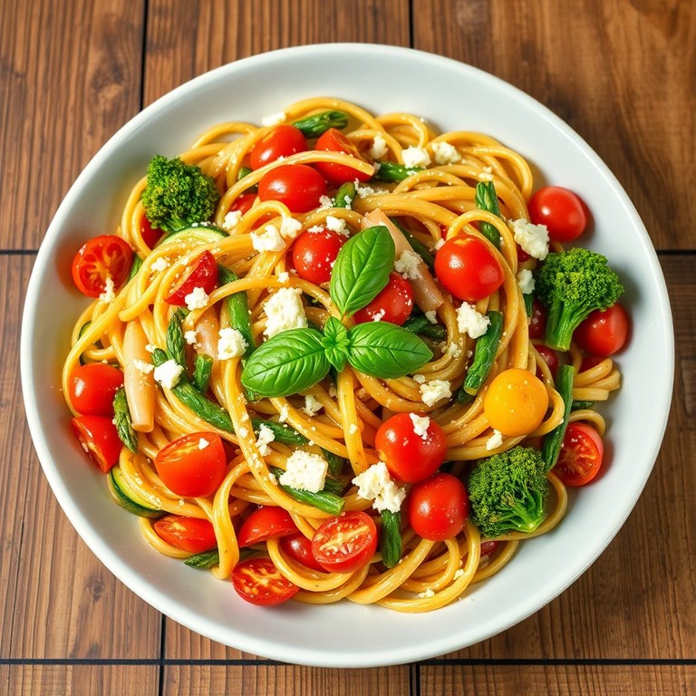 Savory Whole Wheat Pasta Primavera