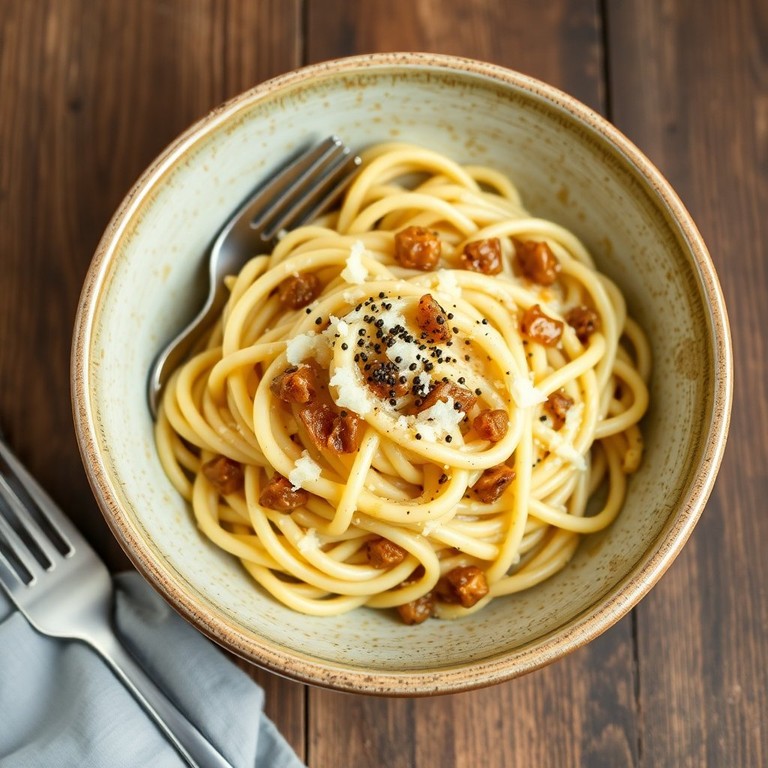 Macarrão Cremoso com Cebola Caramelizada