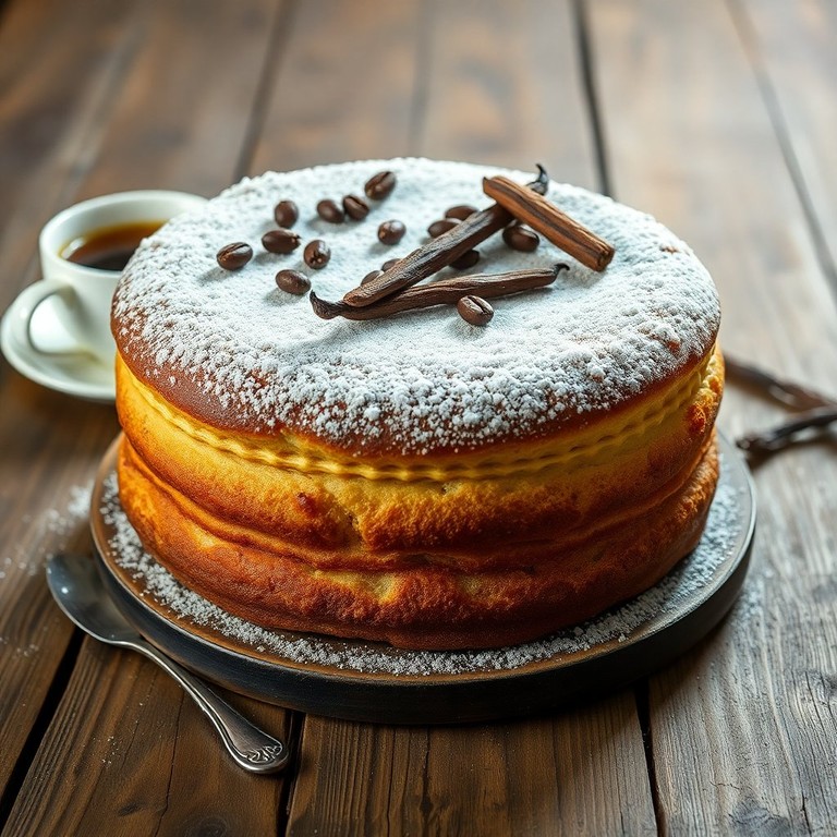 Gâteau Moelleux au Café et Vanille