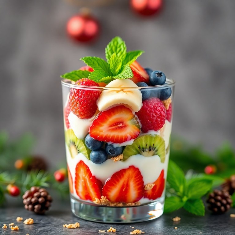 Parfait de Noël aux Fruits Frais
