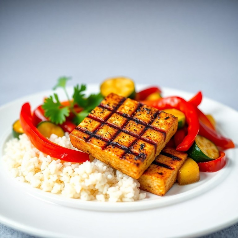 Steak de Tofu Mariné aux Épices