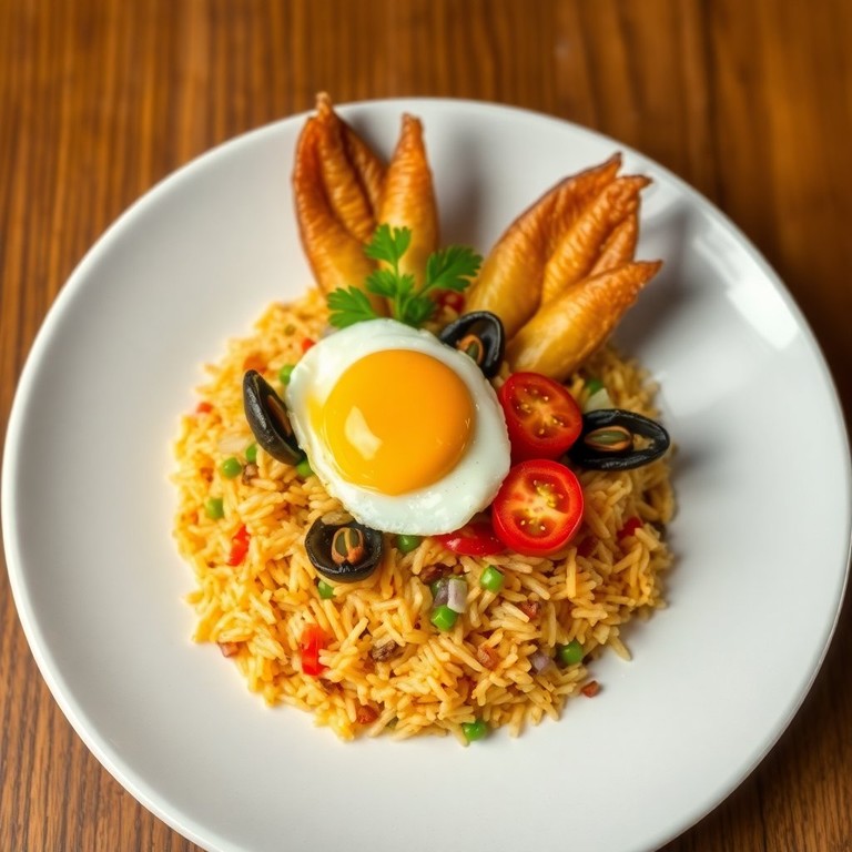 Arroz con Sardinas y Plátano Maduro