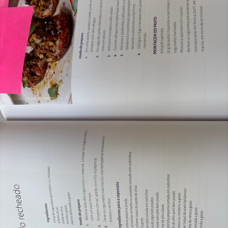 Cogumelo Recheado com Caponata