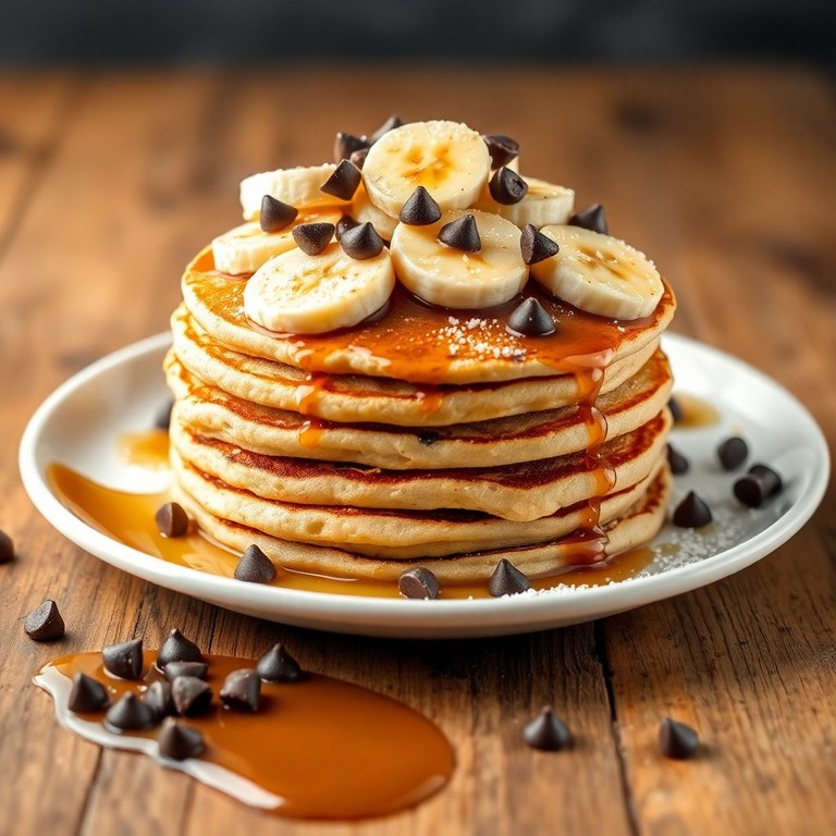Chocolate Chip Banana Pancakes