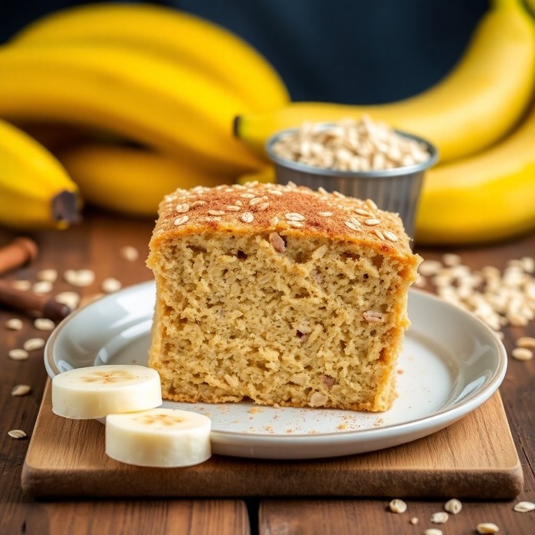 Bolo Vegano de Banana e Aveia com Farinha de Trigo e Açúcar Refinado