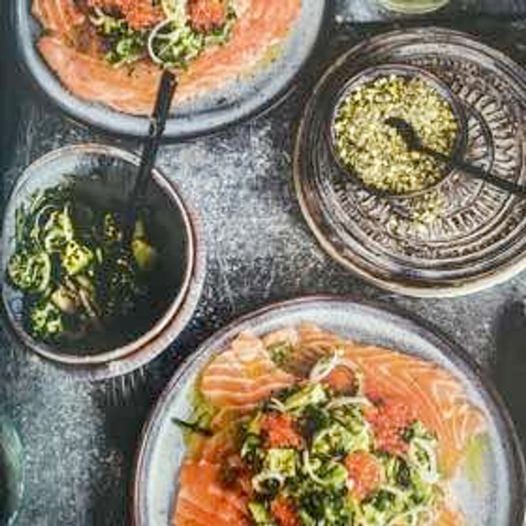 Saumon cru à l'avocat