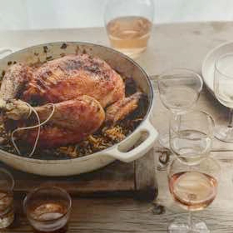 Stuffed Greek Chicken With Cayenne, Oregano & Orzo