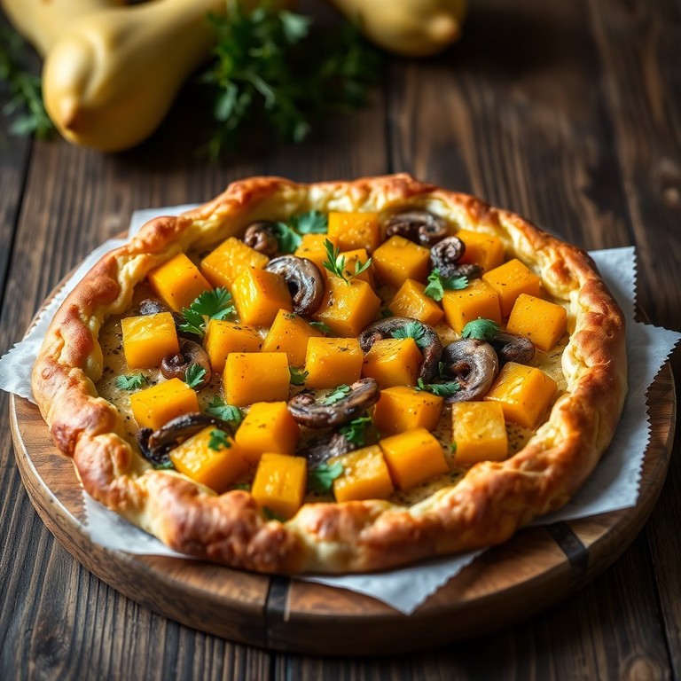 Tarte Salée Butternut et Champignons