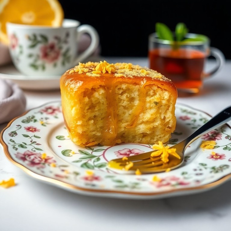 Gâteau de Semoule au Miel et à la Fleur d'Oranger