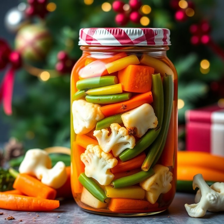 Spiced Christmas Veggie Pickle