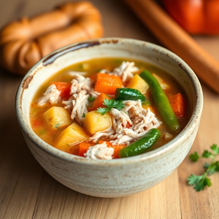 Sopa de Legumes com Frango Desfiado