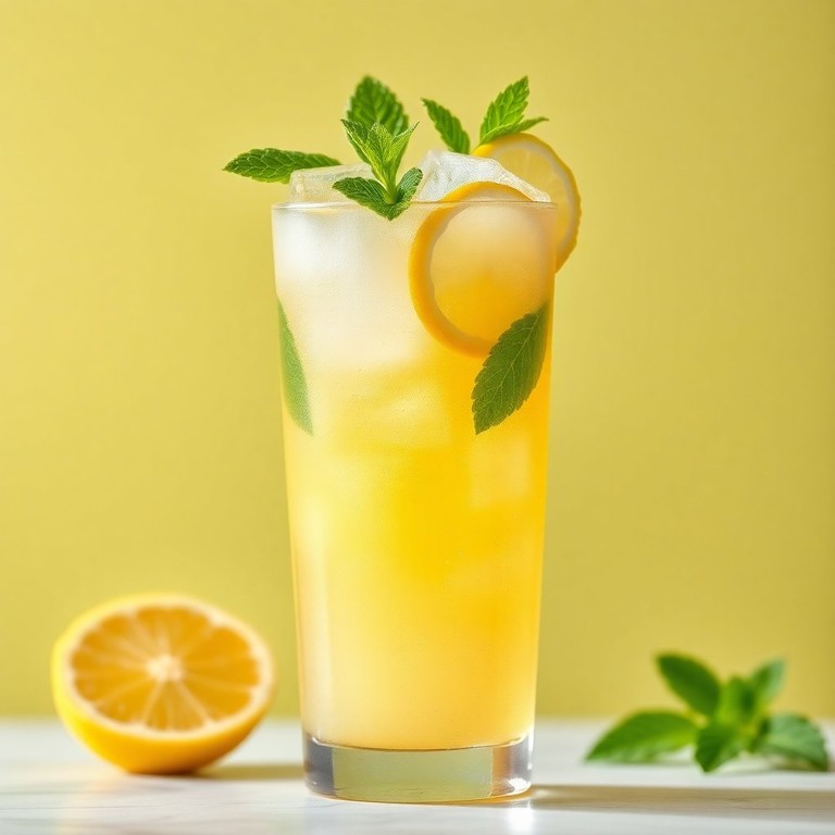 Wodka-Limonade Spritz mit spritziger Zitrusnote und Minze