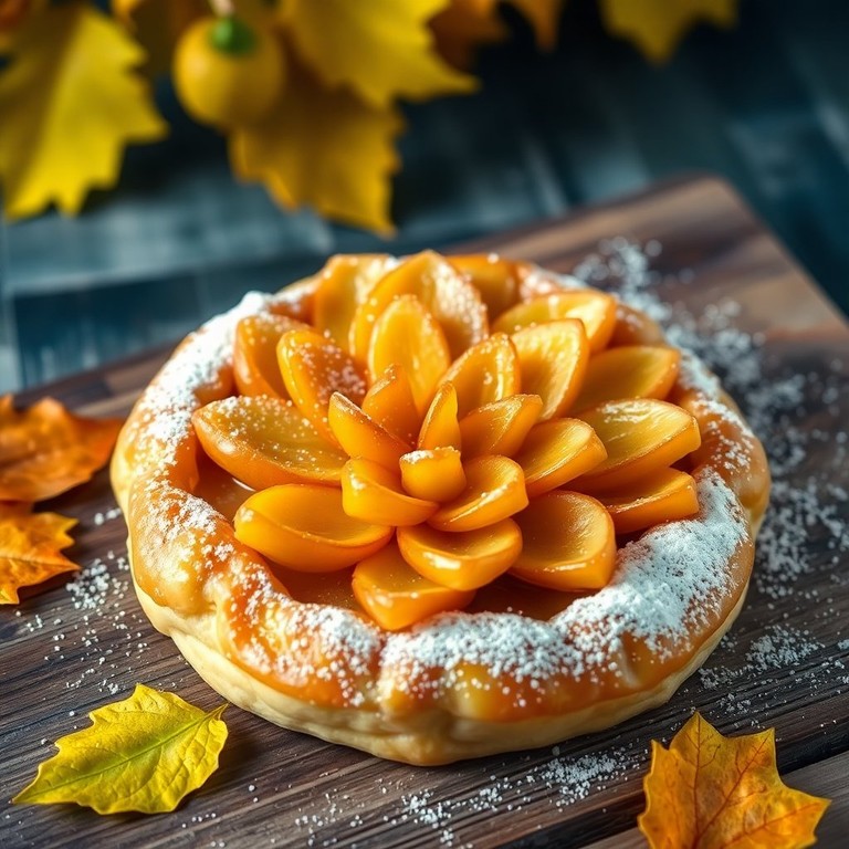 Gekarameliseerde Appelbloem Taart