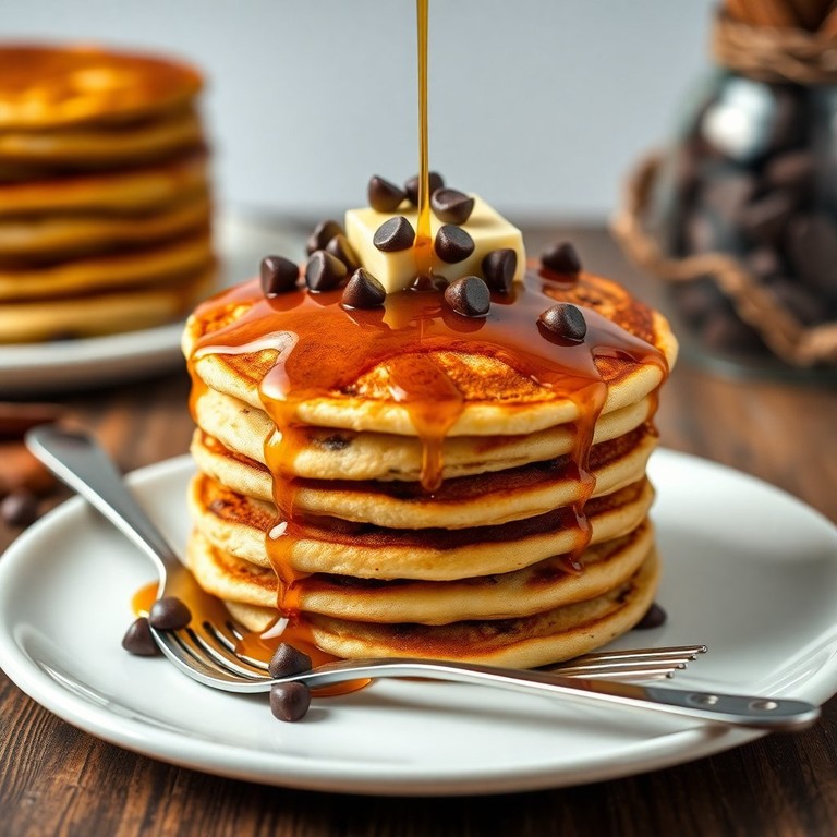 Chocolate Chip Fluffy Pancakes