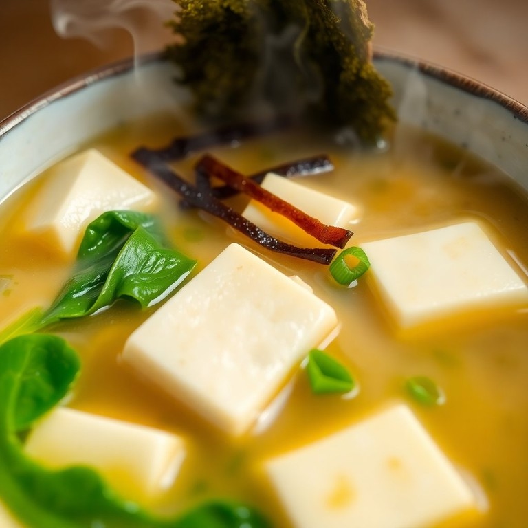 Sopa Miso con Tofu y Algas