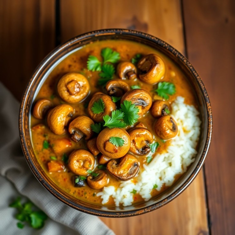 Mushroom Masala Delight
