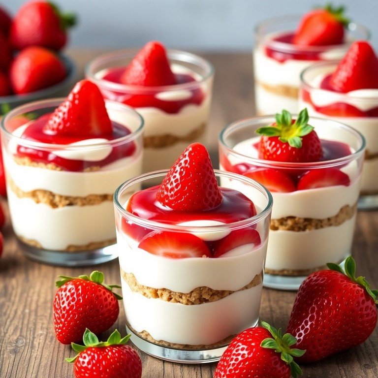 No-Bake Strawberry Cheesecake Cups