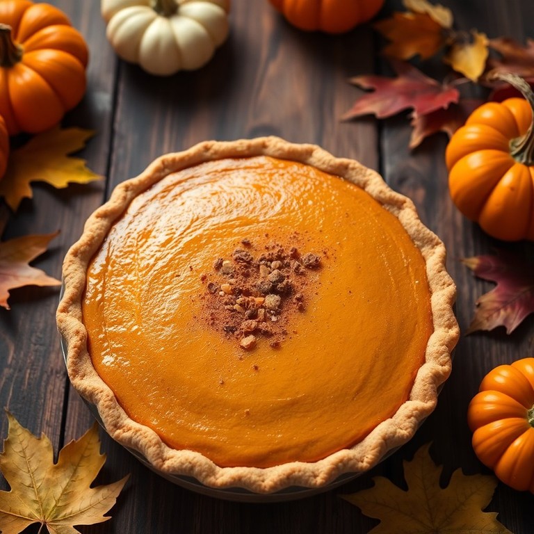 Классический американский тыквенный пирог с корицей и мускатным орехом