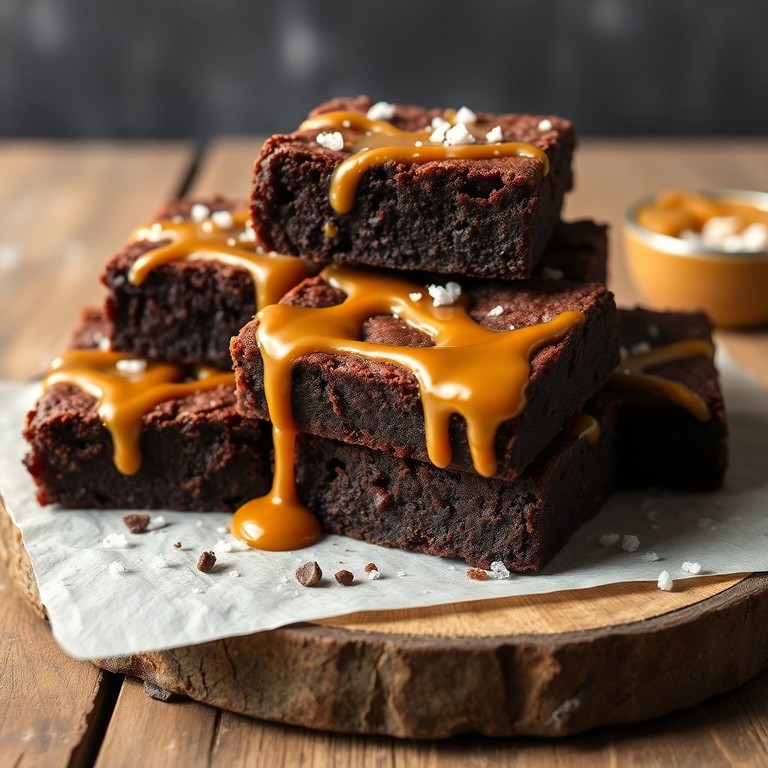 Brownies de Caramelo Salado