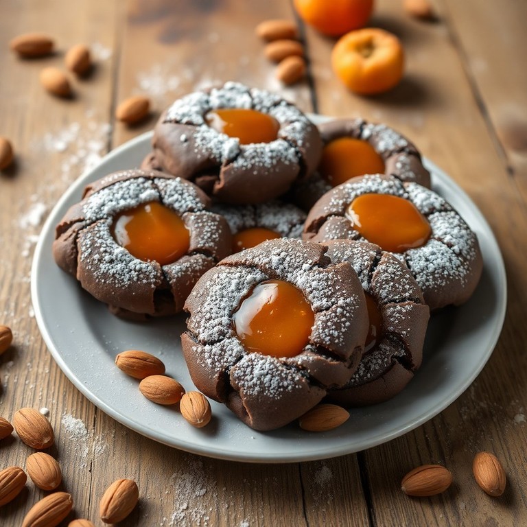 Nussige Schokoladenplätzchen mit Mandeln und Haselnüssen