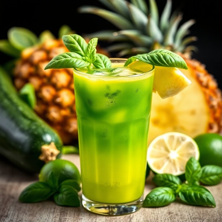 Tropical Basil Zing Juice