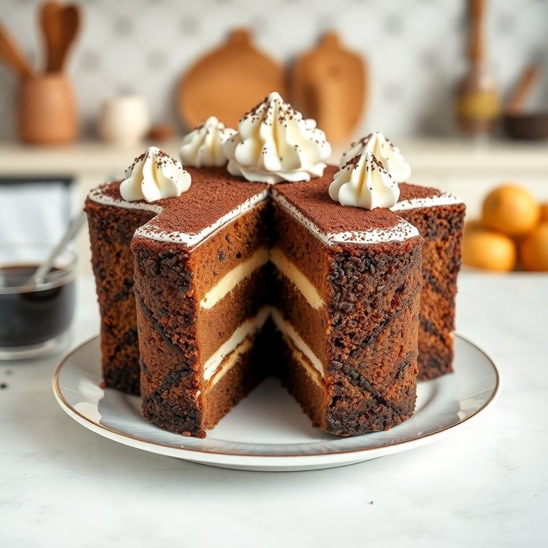 Gâteau Café-Crème Étoilé