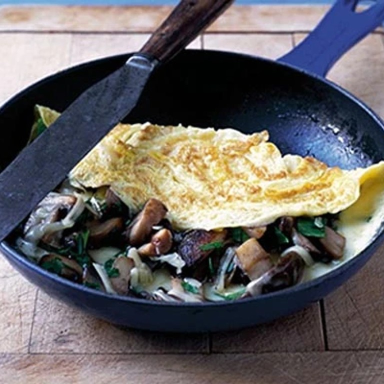 Mushroom omelette