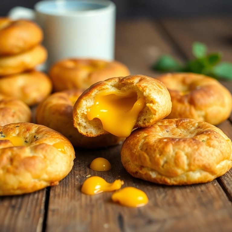 Galletas de Soda Rellenas de Queso Fundido