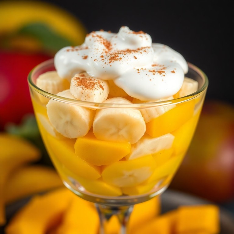 Creme de Frutas com Leite Condensado e Creme de Leite