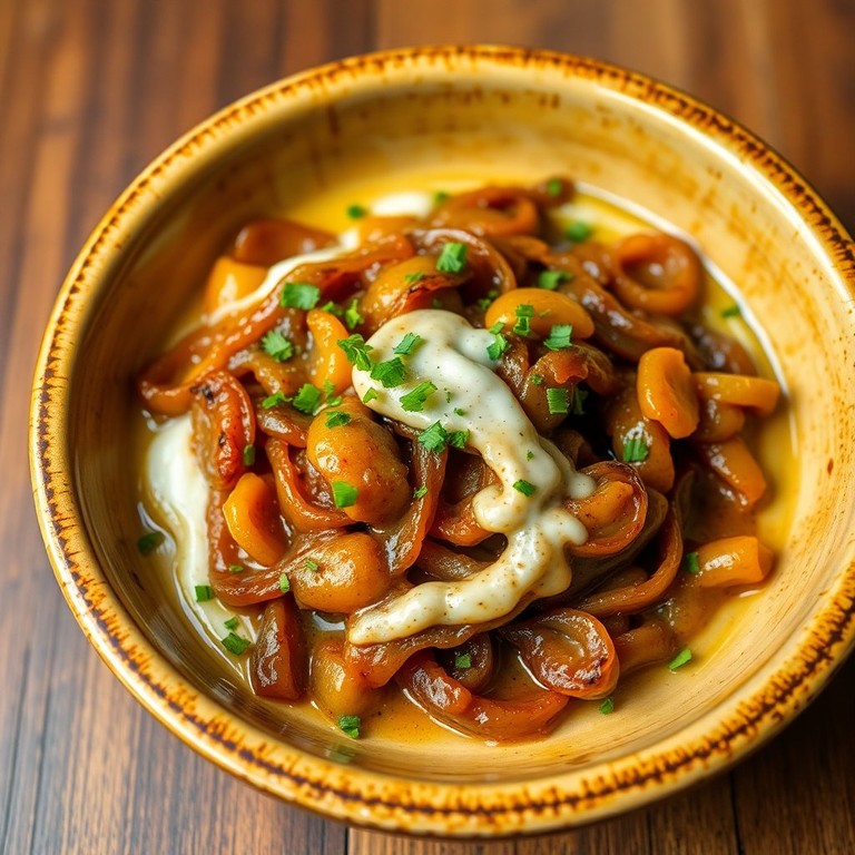 Cebolas Caramelizadas com Creme de Leite