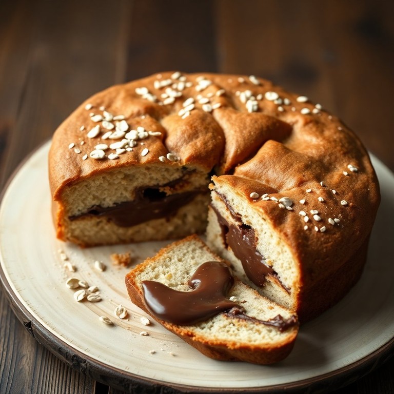 Fluffiger Nutella-Hefekuchen mit Hafermilch
