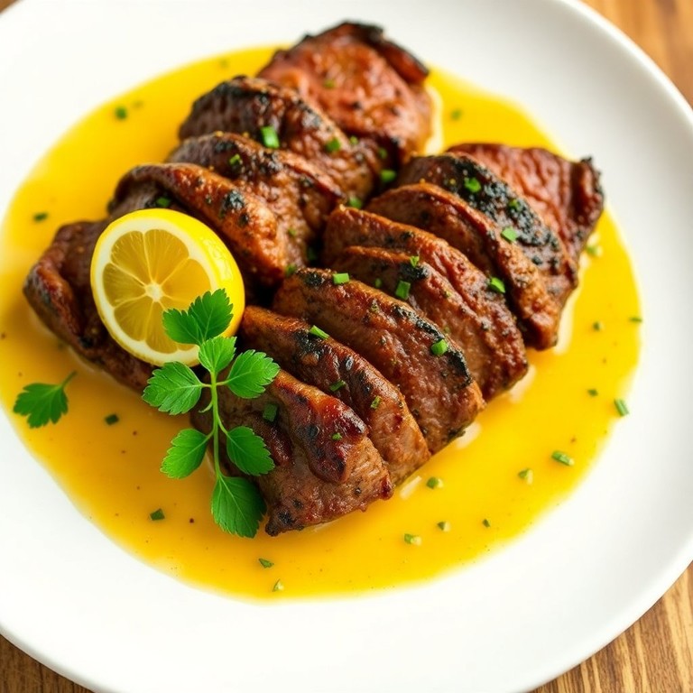 Gourmet Oven-Baked Zesty Beef with Truffle Essence