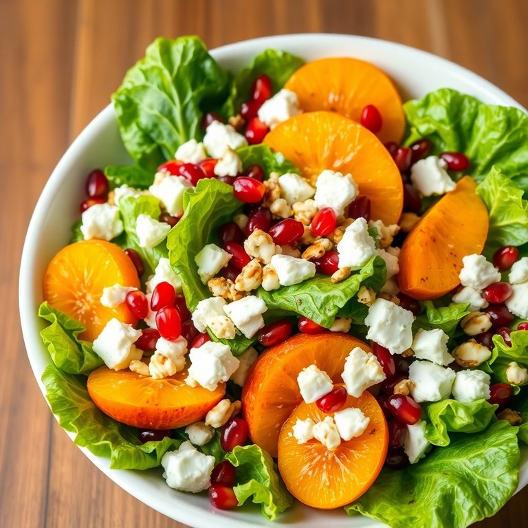 Ensalada Fresca de Mandarina, Queso de Cabra y Granada