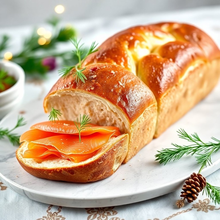 Brioche Apéritive au Saumon Fumé et Aneth
