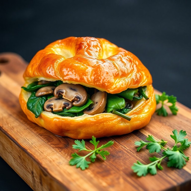Wellington Végétarien aux Champignons et Épinards