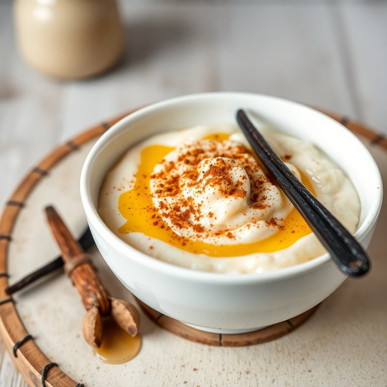 Cremiger Milchreis mit Agavendicksaft und Vanille