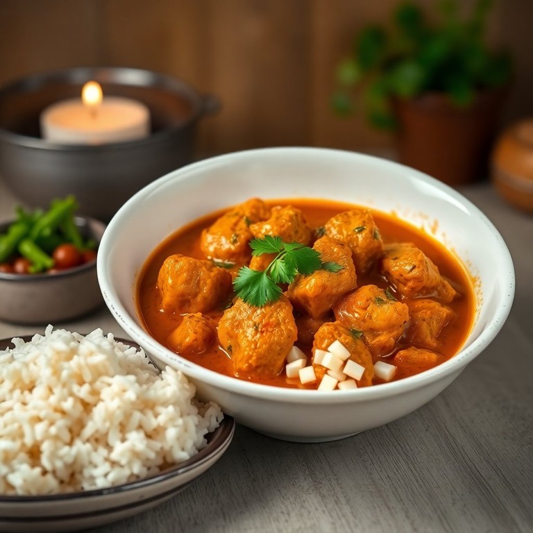 Pittige Madras Curry met Kip en Aromatische Specerijen
