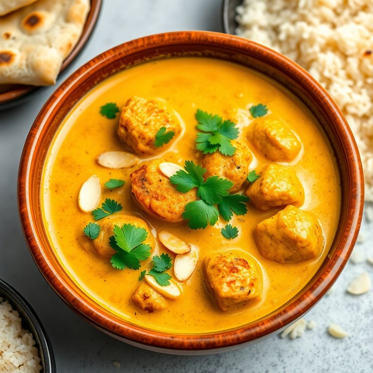 Romige Korma met Kip en Amandelen