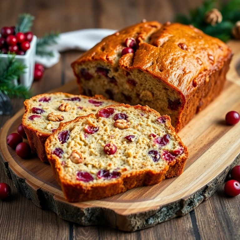Festive Cranberry Walnut Loaf