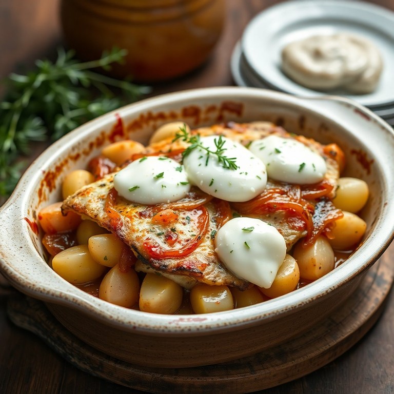 Cazuela de Patatas y Caballa con Mozzarella